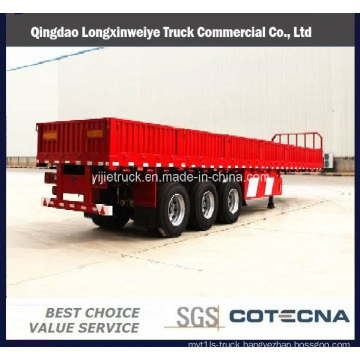 Flatbed Semi Heavy Duty Trailer Wifth Sidewalls